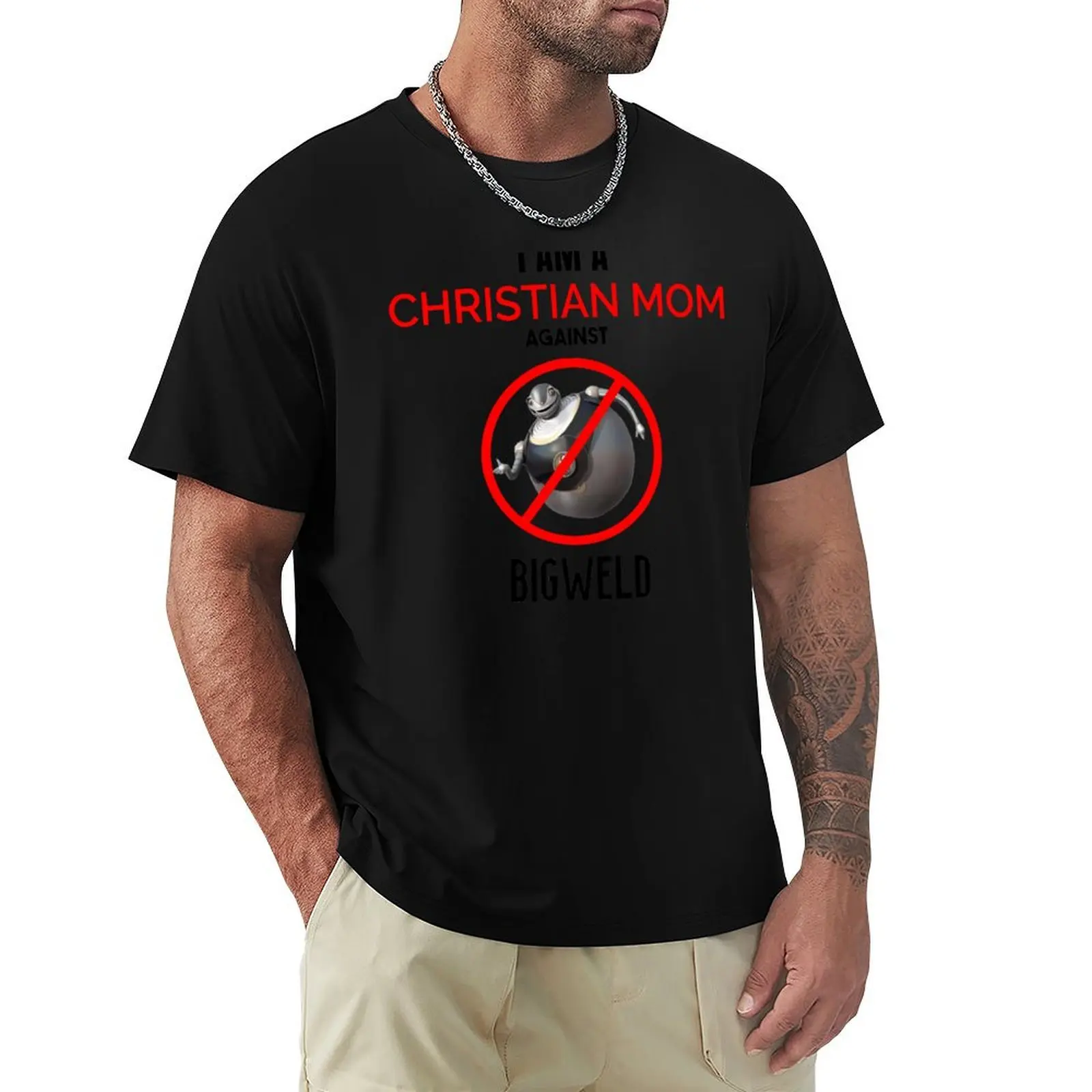 Christian Mom against BIGWELD T-Shirt Independence Day Short Sleeve T-Shirt