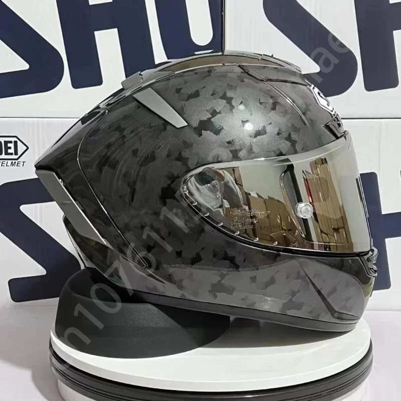 SHOEI X-Spirit III Imitação de Fibra de Carbono X-Fourteen X-14 Capacete Full Face Red Ant Sports Racing Capacete de Motocicleta