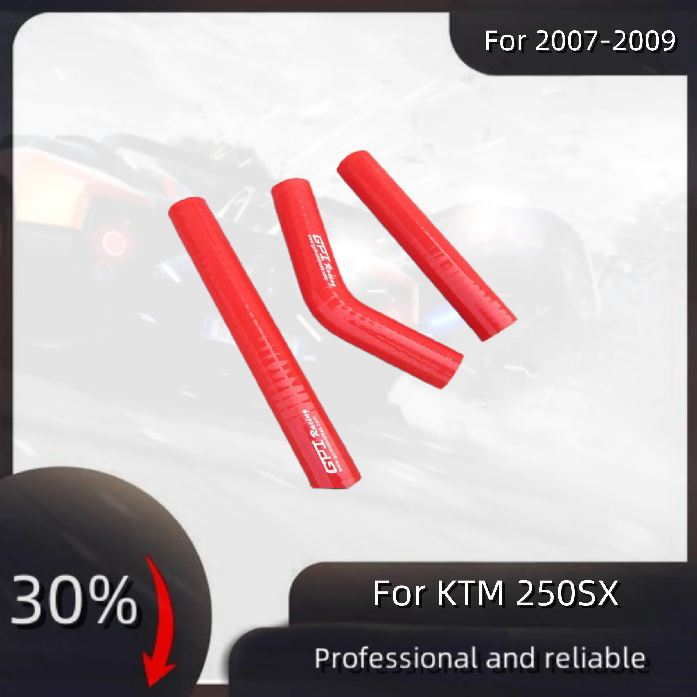 

For KTM 250SX 2007-2009 250 SX Silicone Radiator Hose Pipe Tube Kit 2007 2008 2009