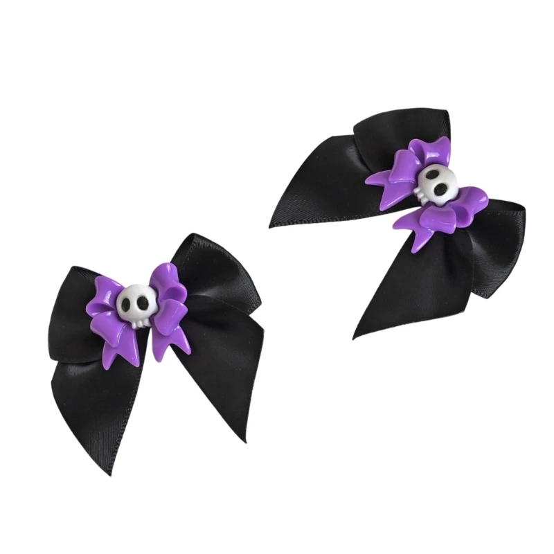 Bows Halloween Hair Clips Skull Head Hairpins Costume Hair Clips Girls Hairpin for Women Hair Accessories