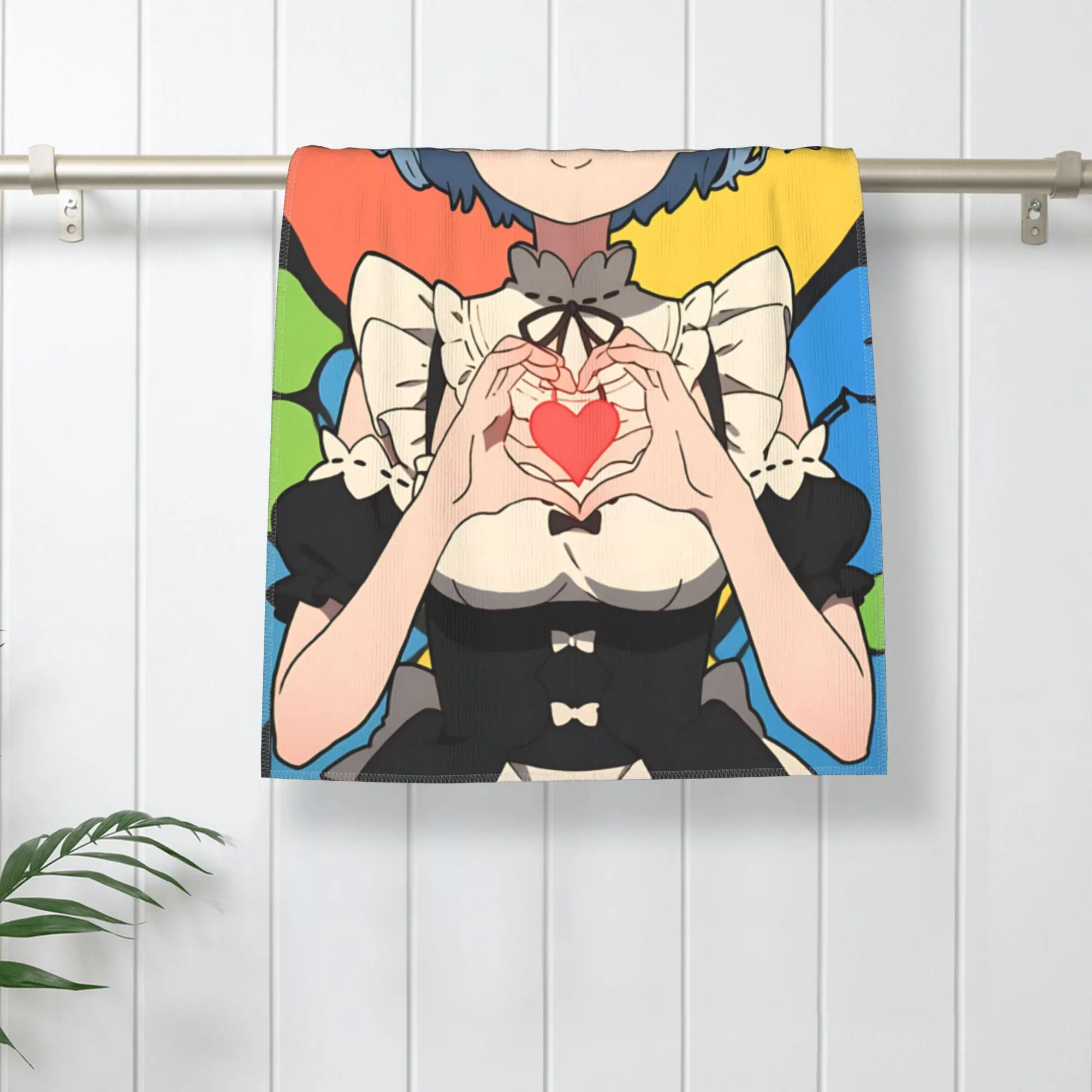 1PC Re ZERO Anime Rem Absorbent Towel Soft Microfiber for Travel, Beach Fun Pool Days Camping Gear Seaside Microfiber Towel