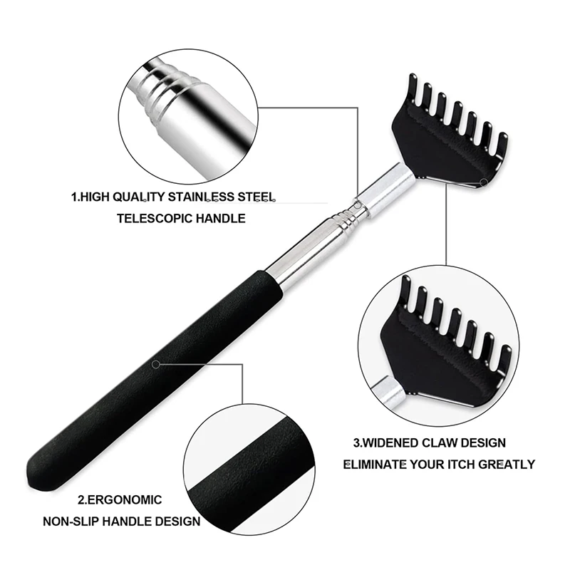 1set  Back Scratcher for Men Women Detachable Scratching Heads, Stocking Stuffers for Adults Men, Fathers Day Mothers Day