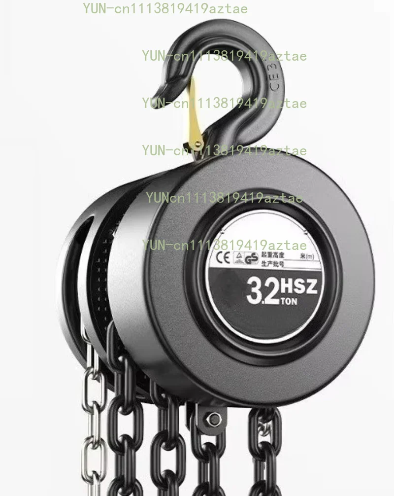 1‑3 Ton Heavy‑Duty Manual Chain Hoist 3M Lifting Hand Pull Tool For Construction Workshop Handling Work
