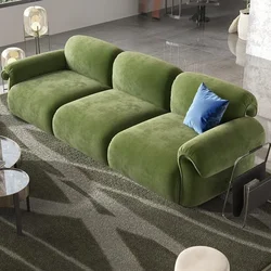 Nordic Stretch Wood relaks Sofa Xxl aksamitny fotel ergonomiczny Longue Salon kanapa nowy w ramię minimalistyczny Mueble dom umeblowanie