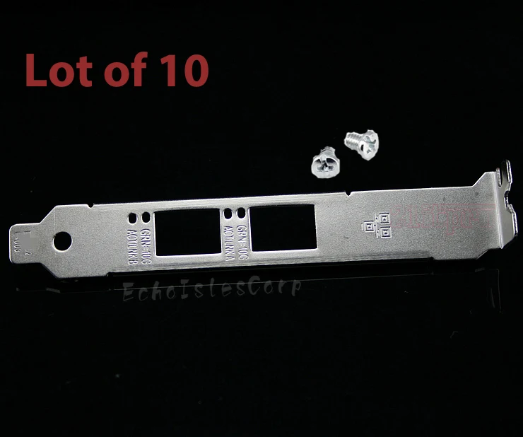 

Lot of 10 Full Height Standard Bracket for Intel X520-DA2 82599ES E10G42BTDA 4U