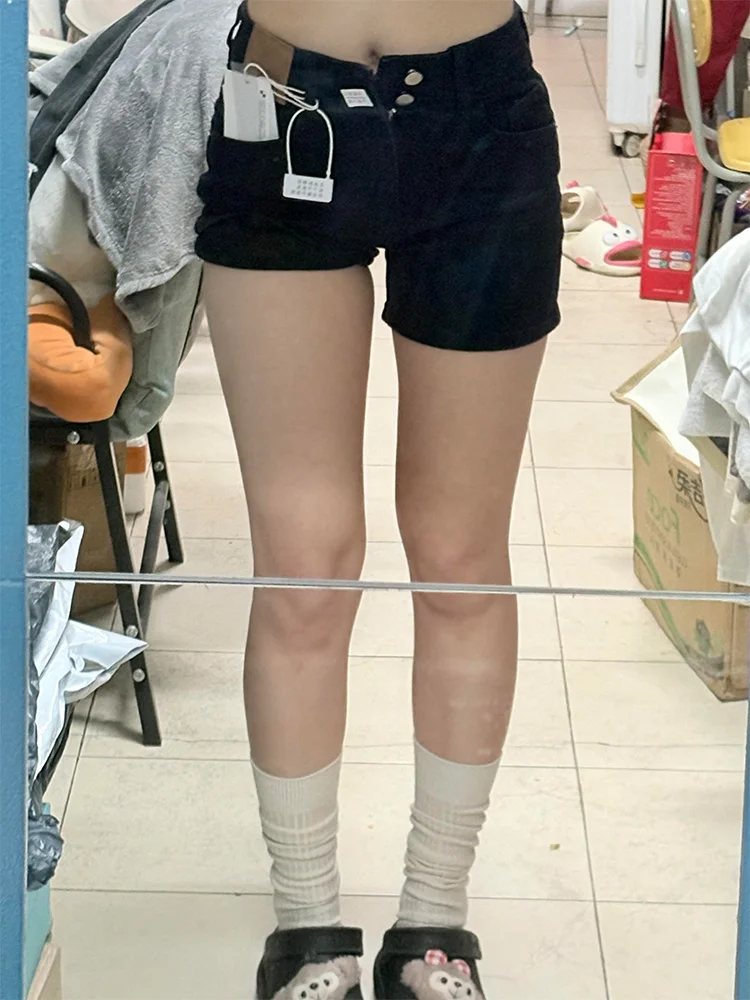 

Джинсовые орты трапециевидной формы с высокой талией, женские летние обтягивающие широкие эластичные орты больших размеров, повседневные широкие джинсы с высокой талией