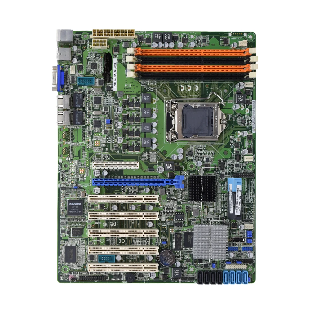 Asus P8B-C/SAS/2L Motherboard LGA 1155 ECC DDR3 32GB Server motherboard support E3-1240 CPU PCI-E×2/PCI×5 ATX