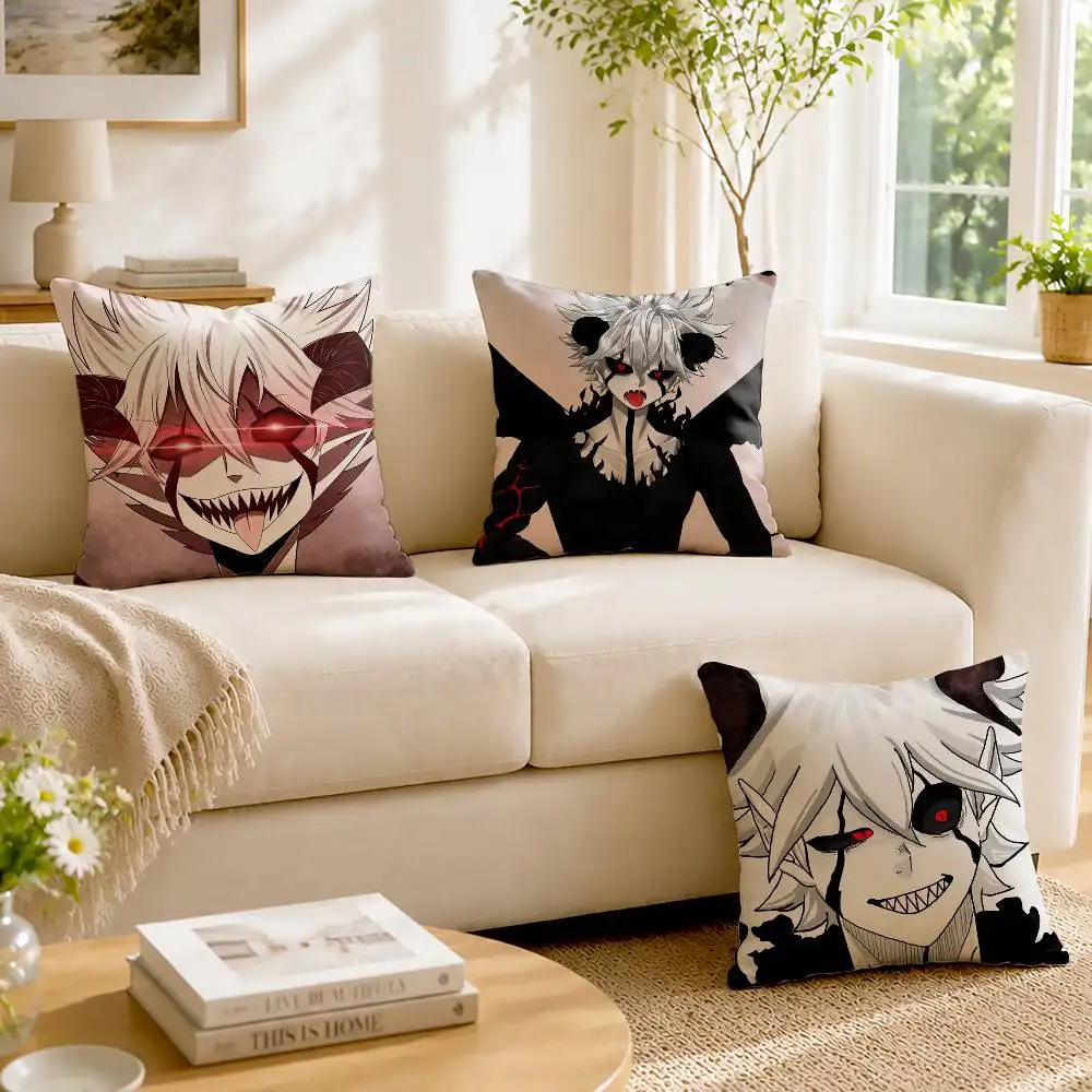 L-Liebe Anime Black Clover Custom Double Sided Print Square Pillow Cushion Cover