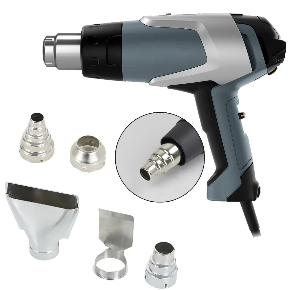 

5pcs Fast Heating Heat Blower Nozzles Universal Heat Gun Nozzle Attachments Stainless Steel for Soldering Station Nozzle Tool