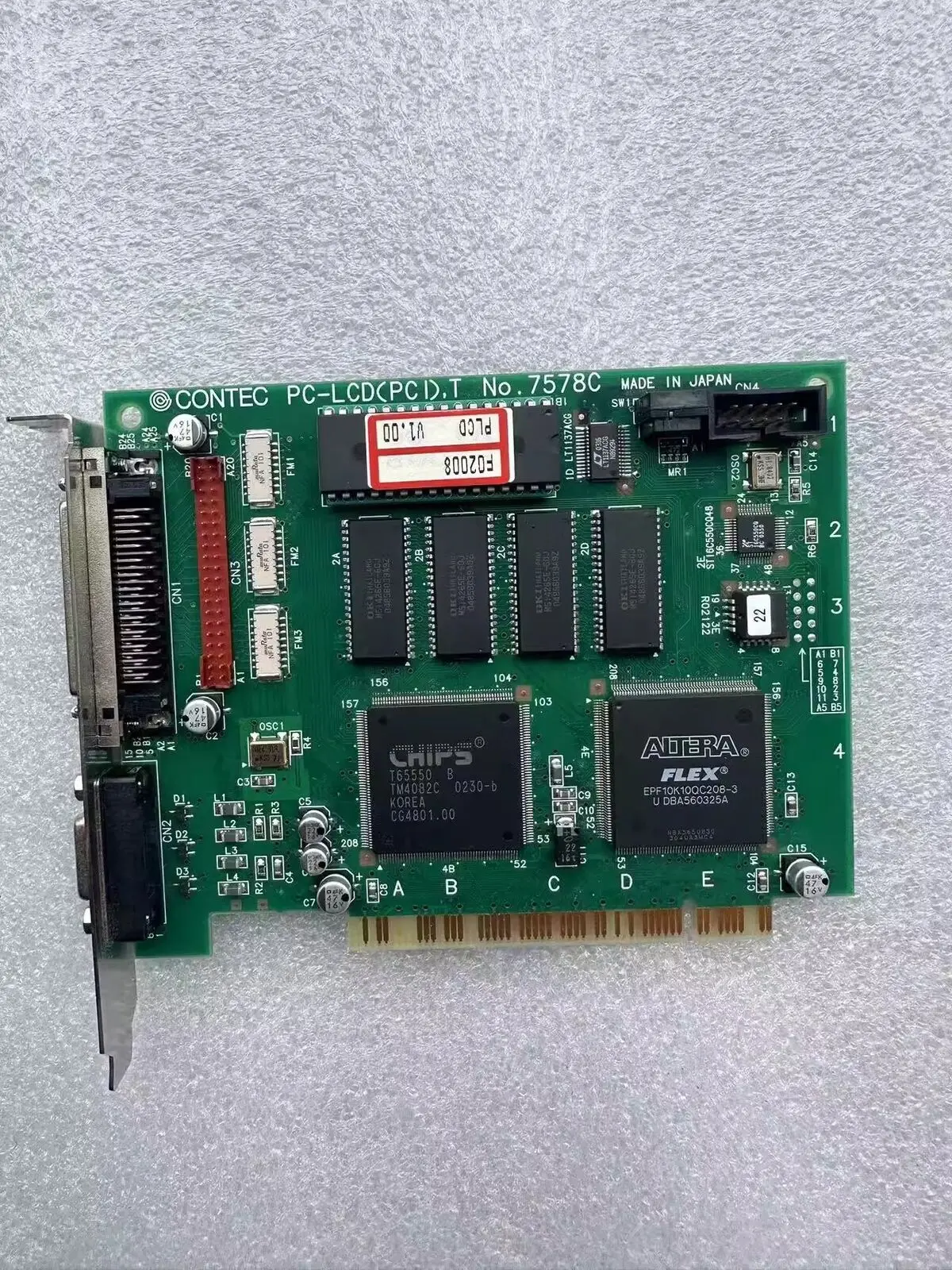 1pc used   CONTEC PC-LCD PCI T NO.7578C F2008 PLCD V