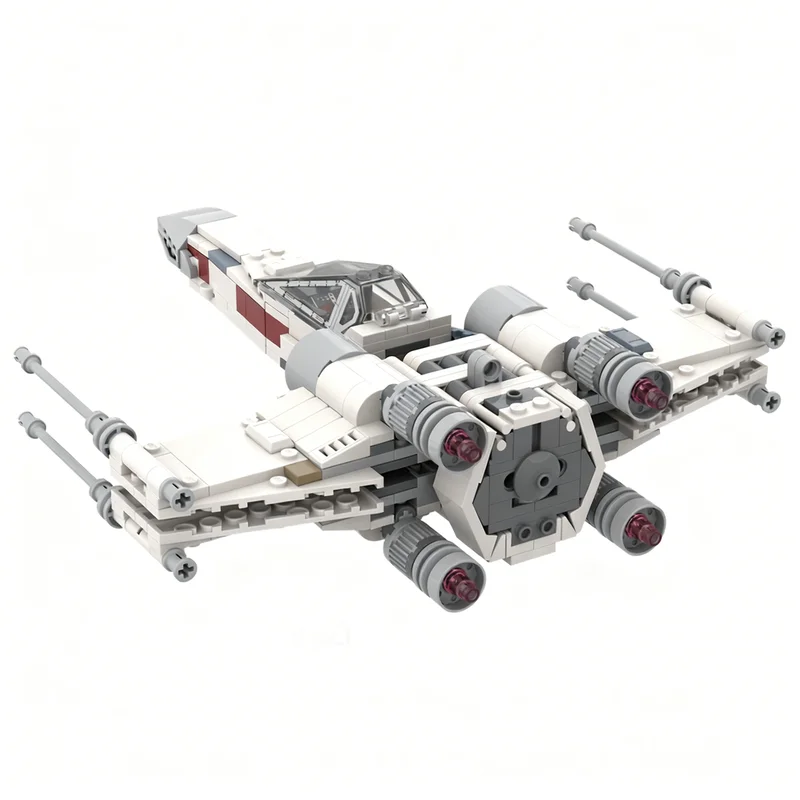 ตัวต่อ MOC Star Battle Rebel X Fighter 433 ชิ้น ชุดตัวต่อสถาปัตยกรรม ของขวัญคริสต์มาส ไอเดียของเล่น DIY ของเล่นเสริมพัฒนาการเด็ก