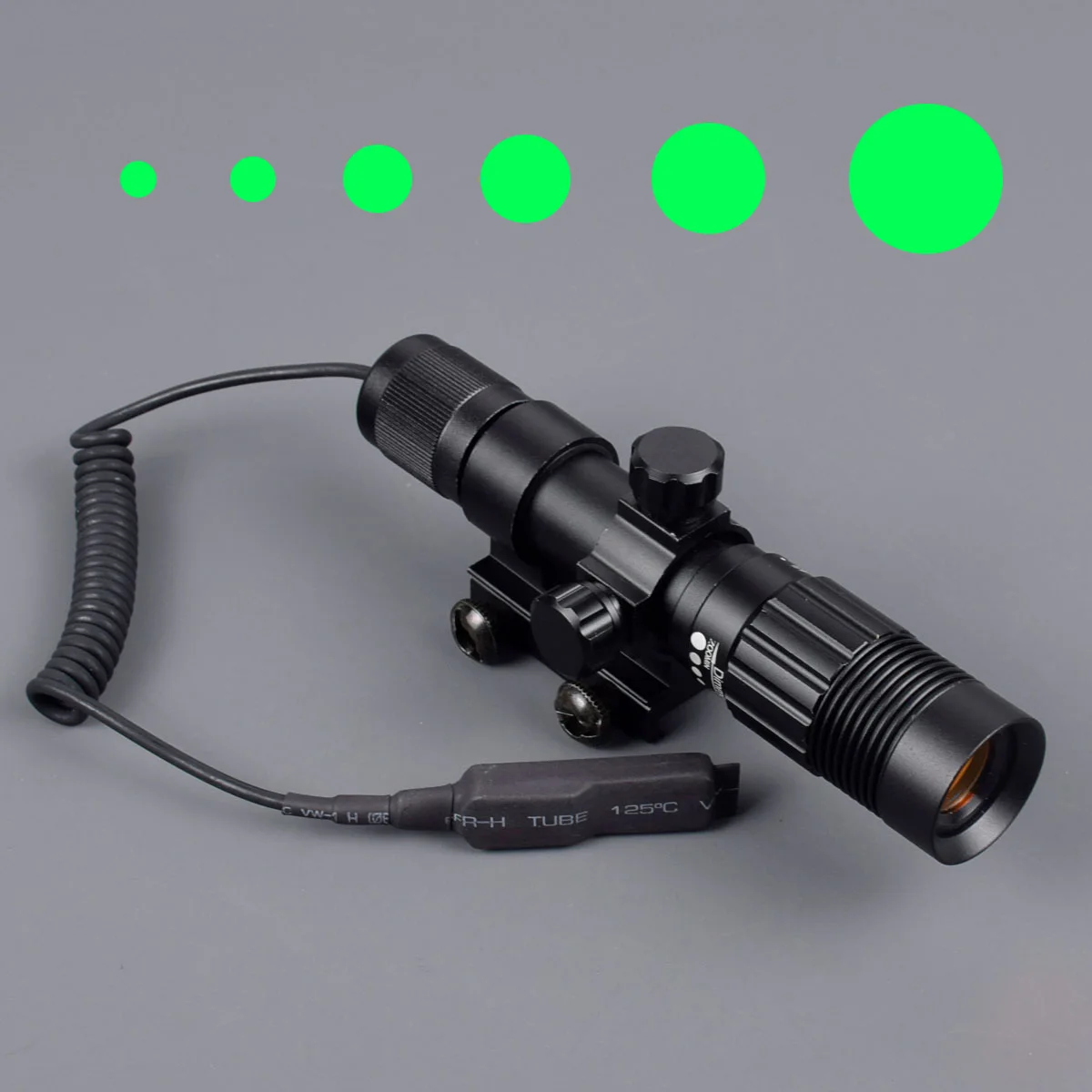 

Tactical Zoom Adjustable Green Dot Laser Pointer Sight With Remote Control Switch Charger For Airsoft Rifle 20mm Picatinny Rail