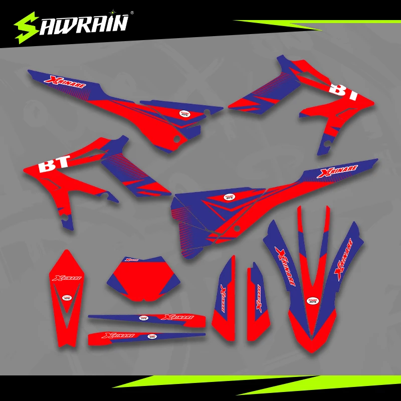 

Sawrain Motorcycle Graphics Backgrounds Decal Stickers Kits for BETA 15-19 Beta Xtrainer 02