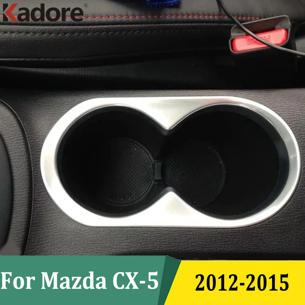 For Mazda CX-5 CX5 2012 2013 2014 2015 Matte Water Cup Bottle Frame Holder Organizer Car Interior Glass Shelf Accessories