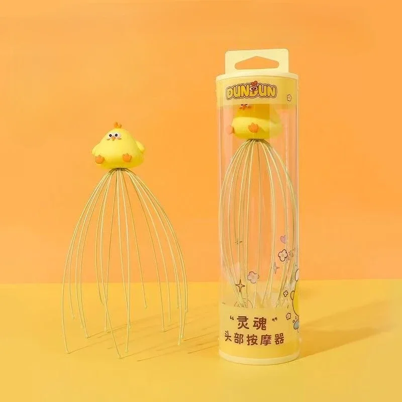 MINISO DunDun Chicken Head Massager - Relaxation Tool for Scalp and Head