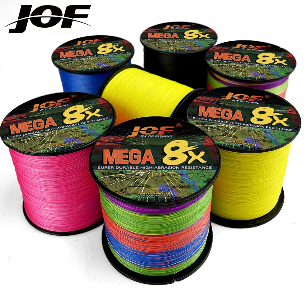 JOF Braided Fishing Line 8 Strands 100M Japanese Multifilament Sea Spinning Super Strong Durable Woven Thread Pesca