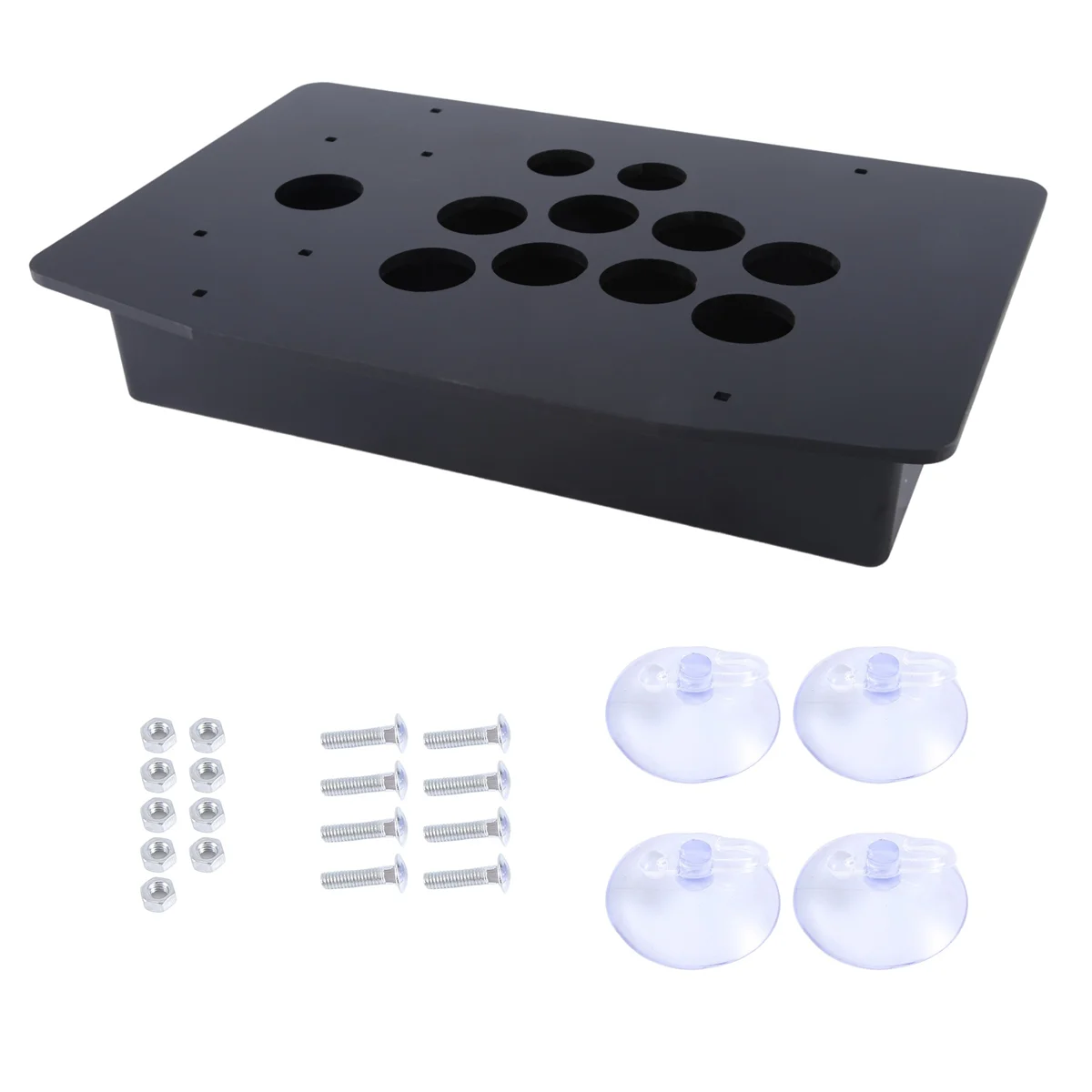 ABQR Arcade Joystick Acrylic Panel Case for Arcade Game Machine DIY Can Be Installed Joystick Button for Retro Video Game