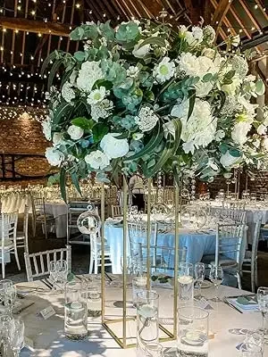 Gold Geometric Table Centerpiece