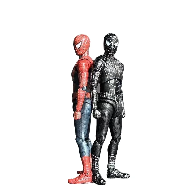 14CM Figurka Spider-Mana Tobey, ruchoma, kolekcjonerska, model do składania, ozdoba na biurko, swobodna ruchliwość stawów, modny prezent-niespodzianka — 2