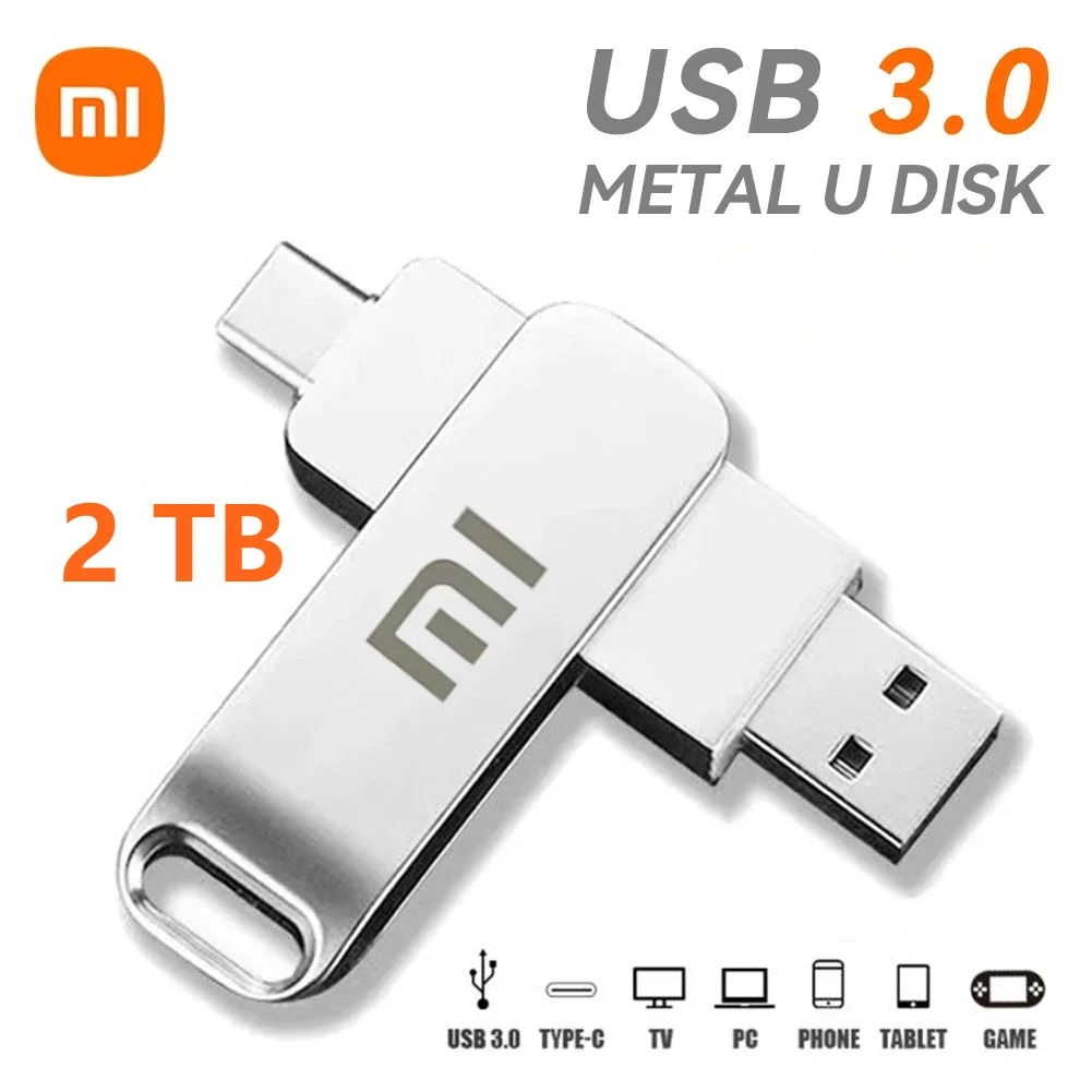 Xiaomi-ミニメタルUSBフラッシュドライブ,高速メモリ,4テラバイトu,USB 3.0,テラバイトメモリ