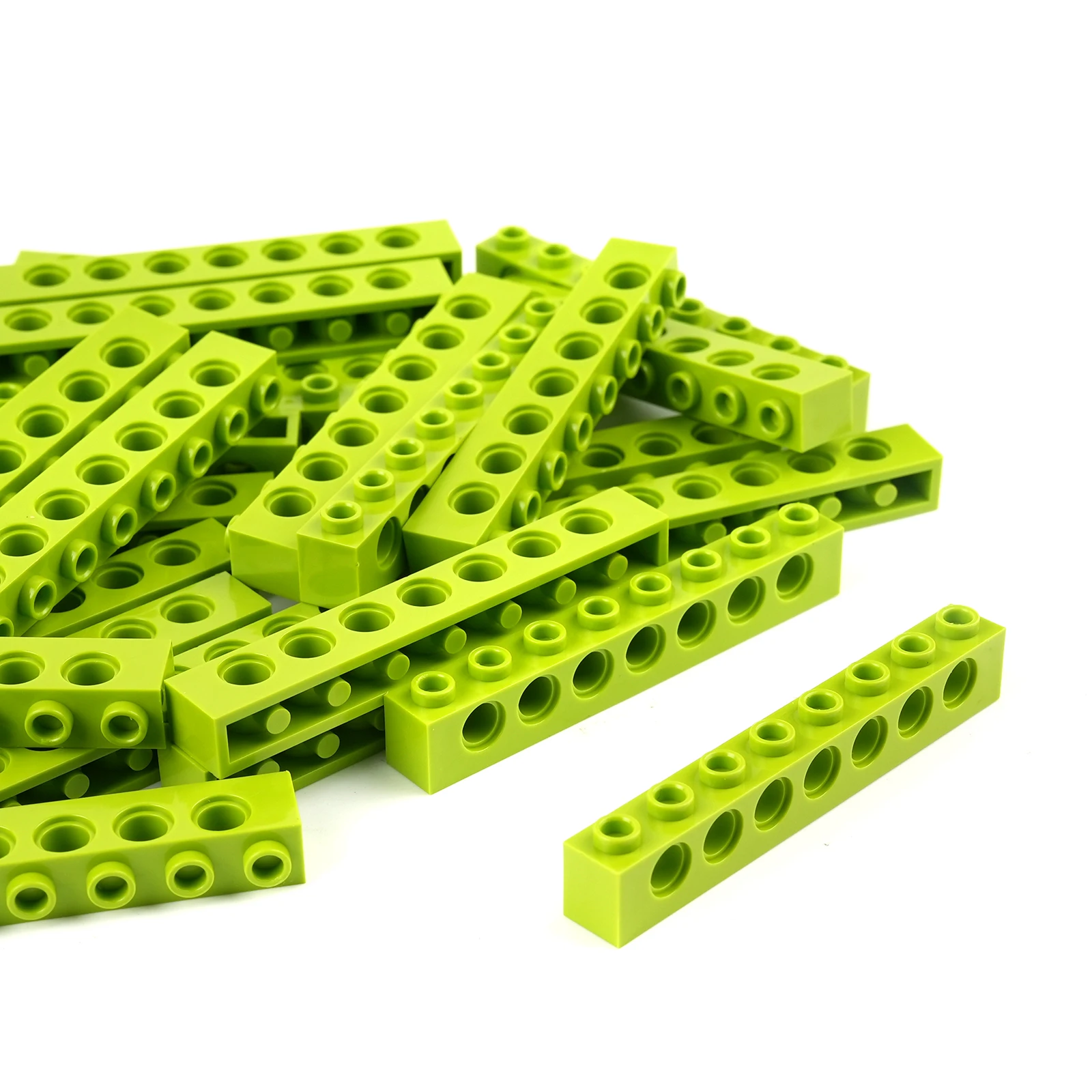 20 STKS 3702 Bouwstenen Technologie Onderdelen 1x8 Beam met 7 Gaten DIY Reparatie Armen Creatieve MOC Bricks Vervanging Accessoires