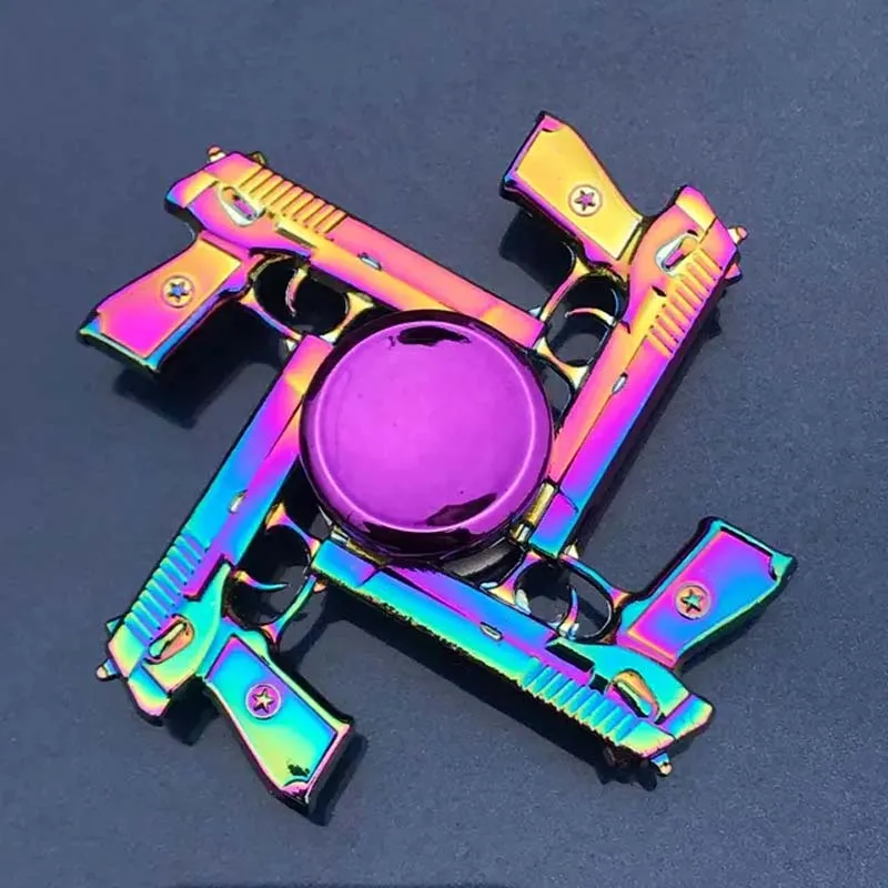 25 Style Rainbow Color Fingertip Gyro Toy Creativity Hand Fidget Spinner Spinners Focus Relieves Stress Finger Spinner