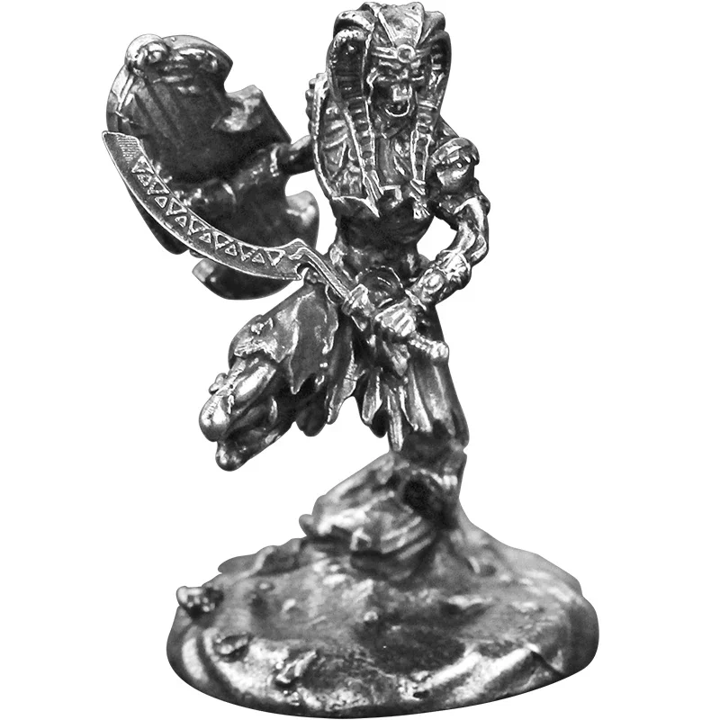 Metall Fertigprodukt Mumie Krieger Pharaonic Guard Soldat Modell Actionfiguren Ornament Zubehör Brettspiel Stücke Spielzeug