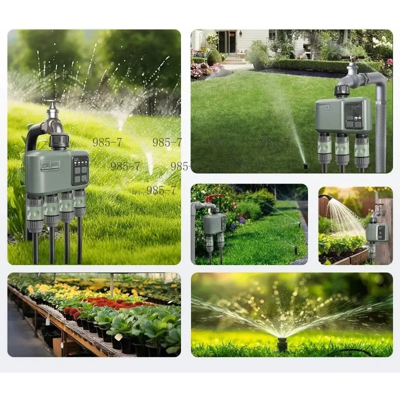 Tuya Wifi+RF433 smart Garden Sprinkler Water Timer by 3 Way