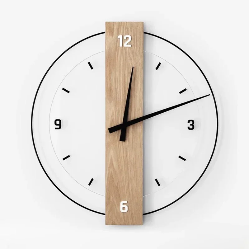 

Wooden Decoration Wall Clocks Art Mural Bedroom Vintage Silent Wall Clocks Minimalist Design Home Decor Horloge Murales LLWC