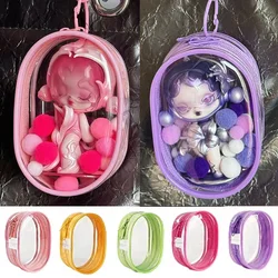 15cm Multicolor Clear Outdoor Bag Toy Transparent Bag Decoration Mystery Box Doll Display Box PVC Mini Organizer Box Wallet