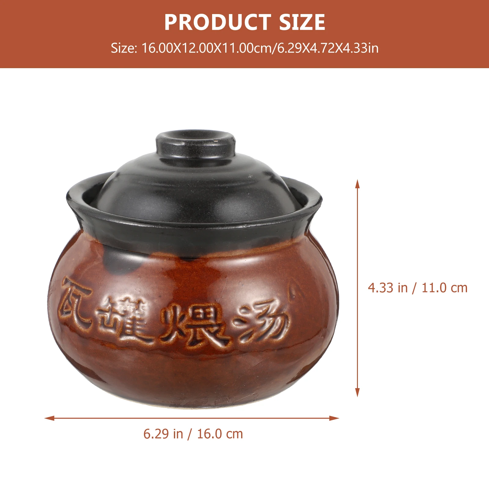 250/800ml Casserole Soup Clay Stew Pots Rice Noodle Porridge Milk Cooking Pot Pottery Pot Kitchen Gadgets