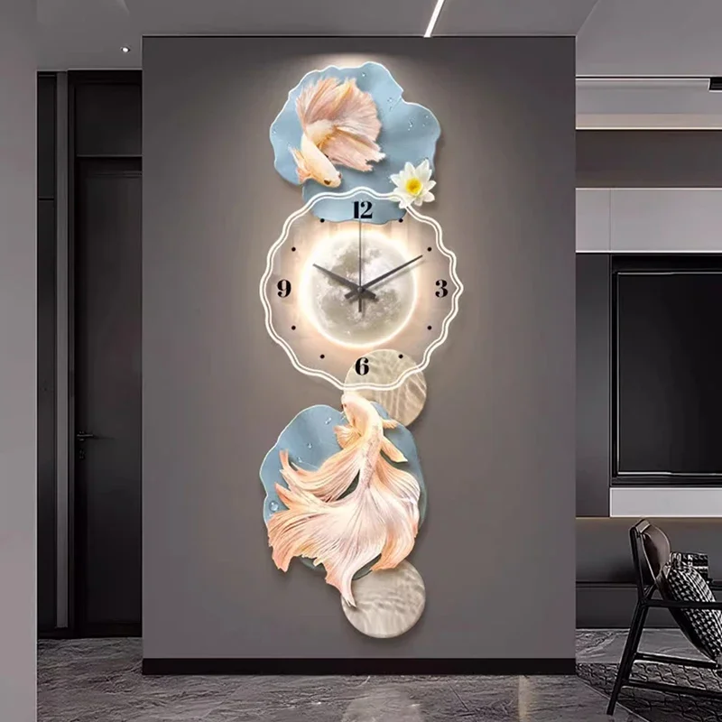 Luxury Large Wall Clocks Aesthetic Silent Fashion Nordic Wall Watch Minimalist Creative Modern Reloj De Pared Home Decoration