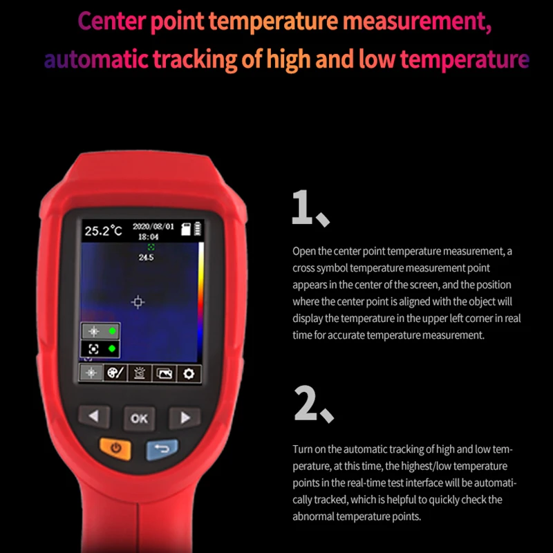 UNI-T Thermal Imager UTI32 High Temperature Thermal Imaging Camera Thermographic Camera Floor Heating Pipe Testing -20-1000