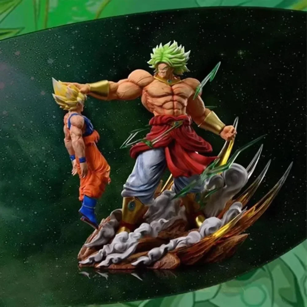 20cm Dragon Ball Figure Broli Vs Goku Anime Figures Super Saiyan Gk Pvc Action Statue Figurine Collection Model Doll Toys Kids