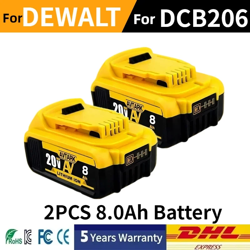 

Original for 20V MAX 12.0Ah Dewalt battery lithium-ion rechargeablereplaceable DCB180 DCB205 DCB206for DeWalt tool operation
