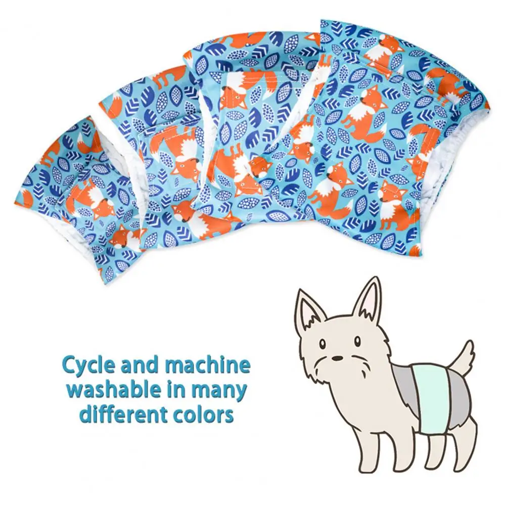 

Washable Male Dog Physiological Pants Dog Wraps Fastener Tape Washable Dog Diaper Elastic Dogs Belly Band Pet Menstrual Pants