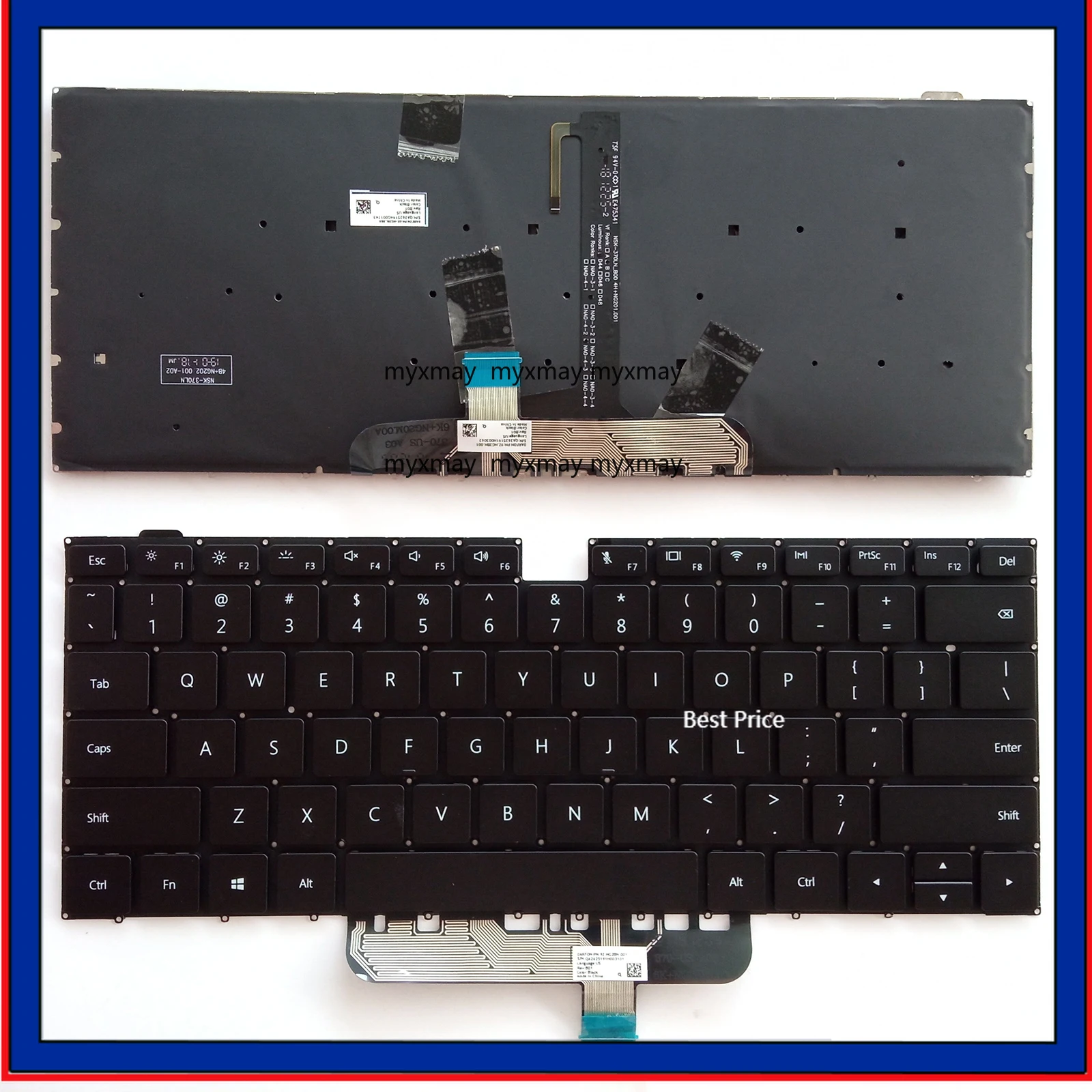

Раскладка США/RU для клавиатуры ноутбука Huawei NbDE-WWXX9 WDH9 WFH9 CREM-WFG9 NBZ-WBE9 KLCZ-WDH9 different-WFP9 NBLK-WAX9X