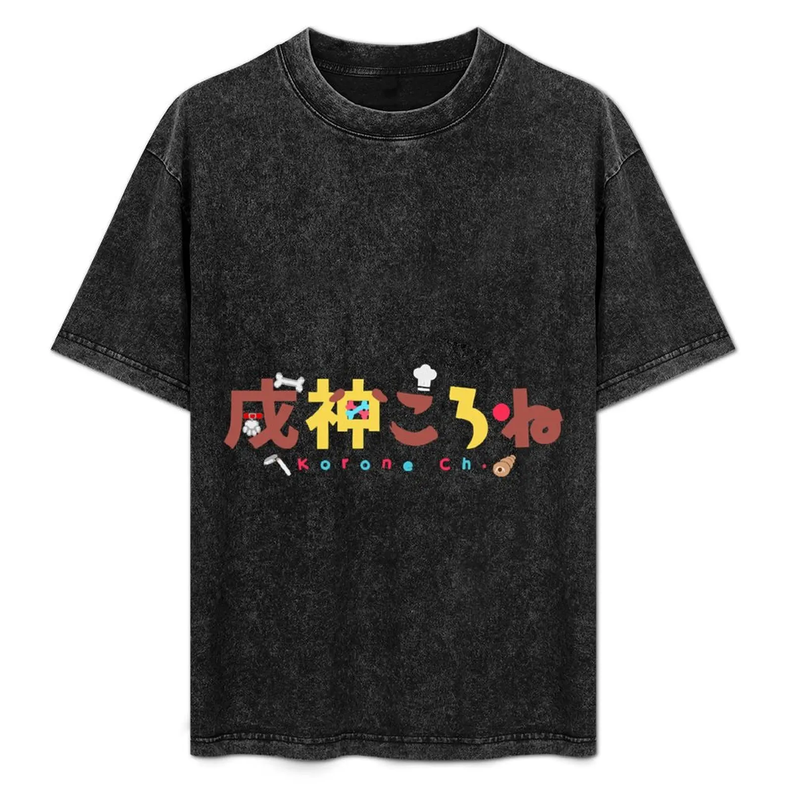 

Hololive - Inugami Korone Channel Logo T-Shirt graphics custom t shirt cute clothes street wear mens shirts graphic tee