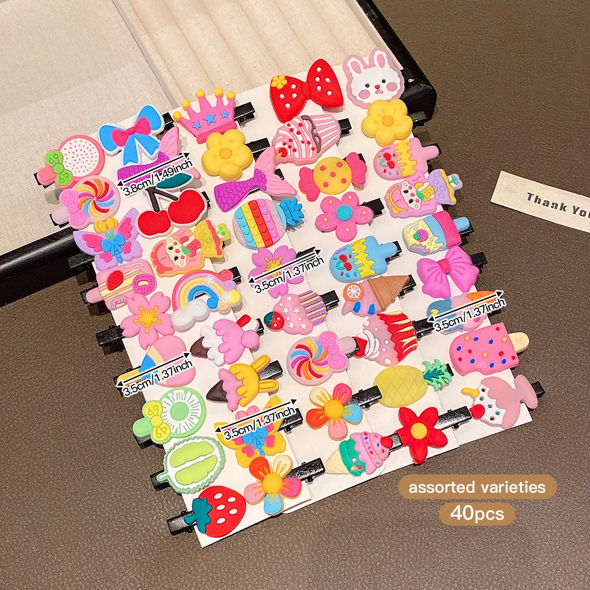 40 fermagli per capelli a tema cartoni animati, carini e originali, con accessori per capelli dolci ed eleganti, adatti all'uso quotidiano._voghion.com