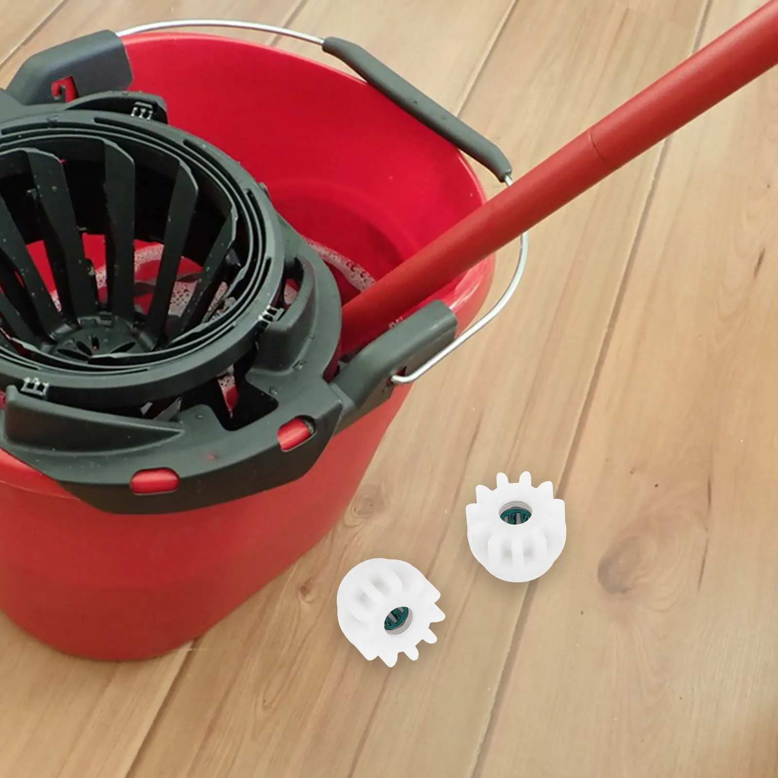 3Pcs Rotary Mop Bucket Gears Replacement Set Smooth Rotating Mechanism Easy Install Wear Resistant Mop Gear Assembly Replacement