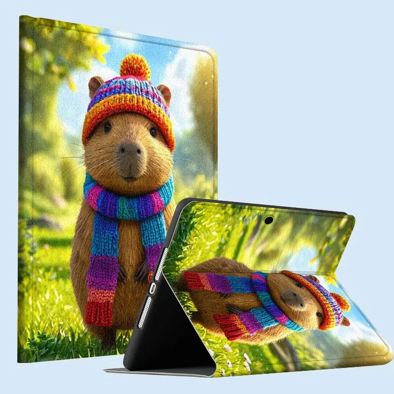 كارتون آرت كابيبارا لـ OPPO Pad 2 3 4 Neo Air SE X Pro 10.36 11 11.4 11.61 12.1 13.2 بوصة 2025 حافظة كمبيوتر لوحي قابلة للطي #5