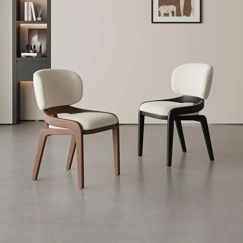 Solid Wood Dining Chairs,modern Soft Pack Chairs for Home Use,dining Chairs for Hotel Negotiations,light Luxury Backrest Chair