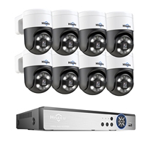 Hiseeu 8channel 8mp Outdoor Full Color Night Vision Ip Kit Nvr Cctv Camera POE Camera System H.265 1 Year,1 Year IP 66 POE 48V