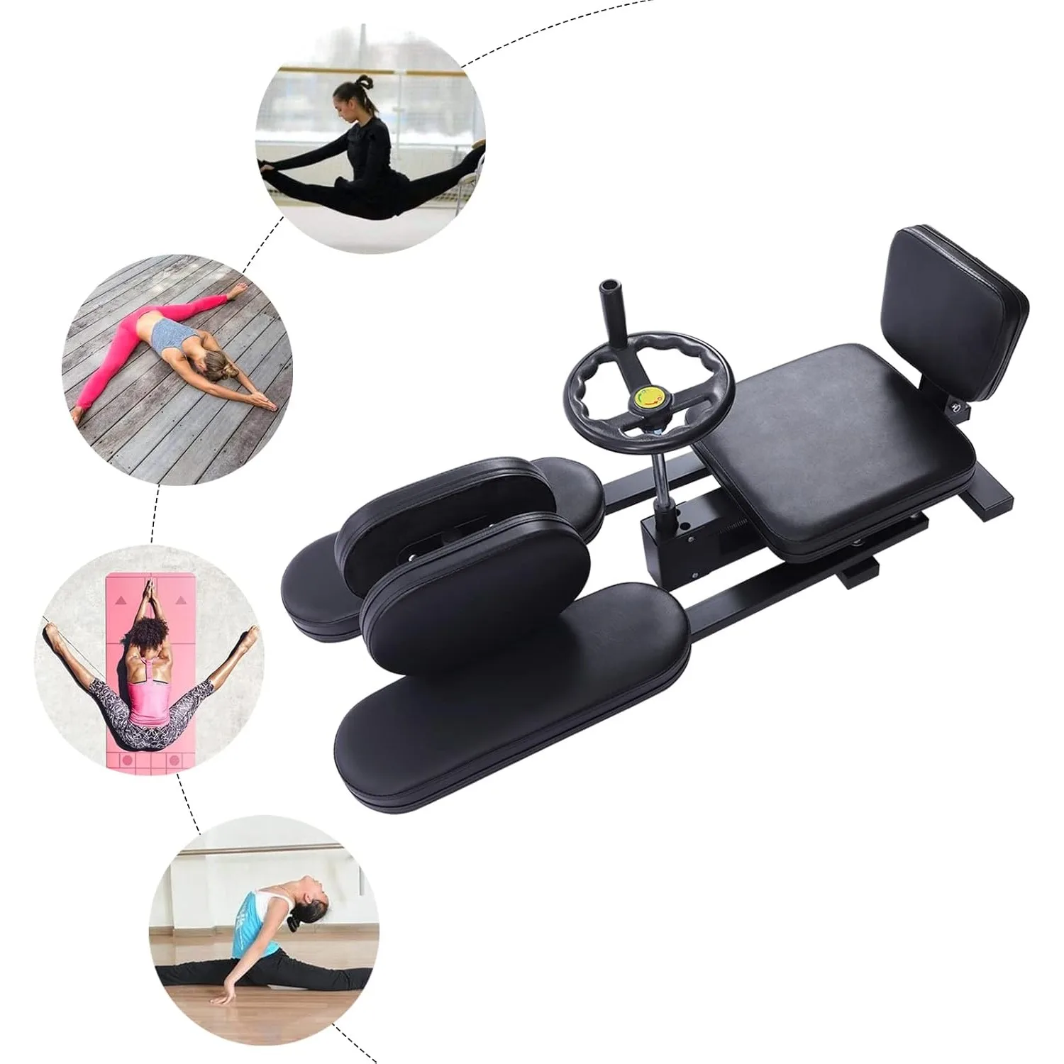 Leg Stretcher Machine, 3 Bar Leg Split Stretching Stretch Machine for Ballet, Yoga, Dance, Martial Arts, Home Gym Exercise