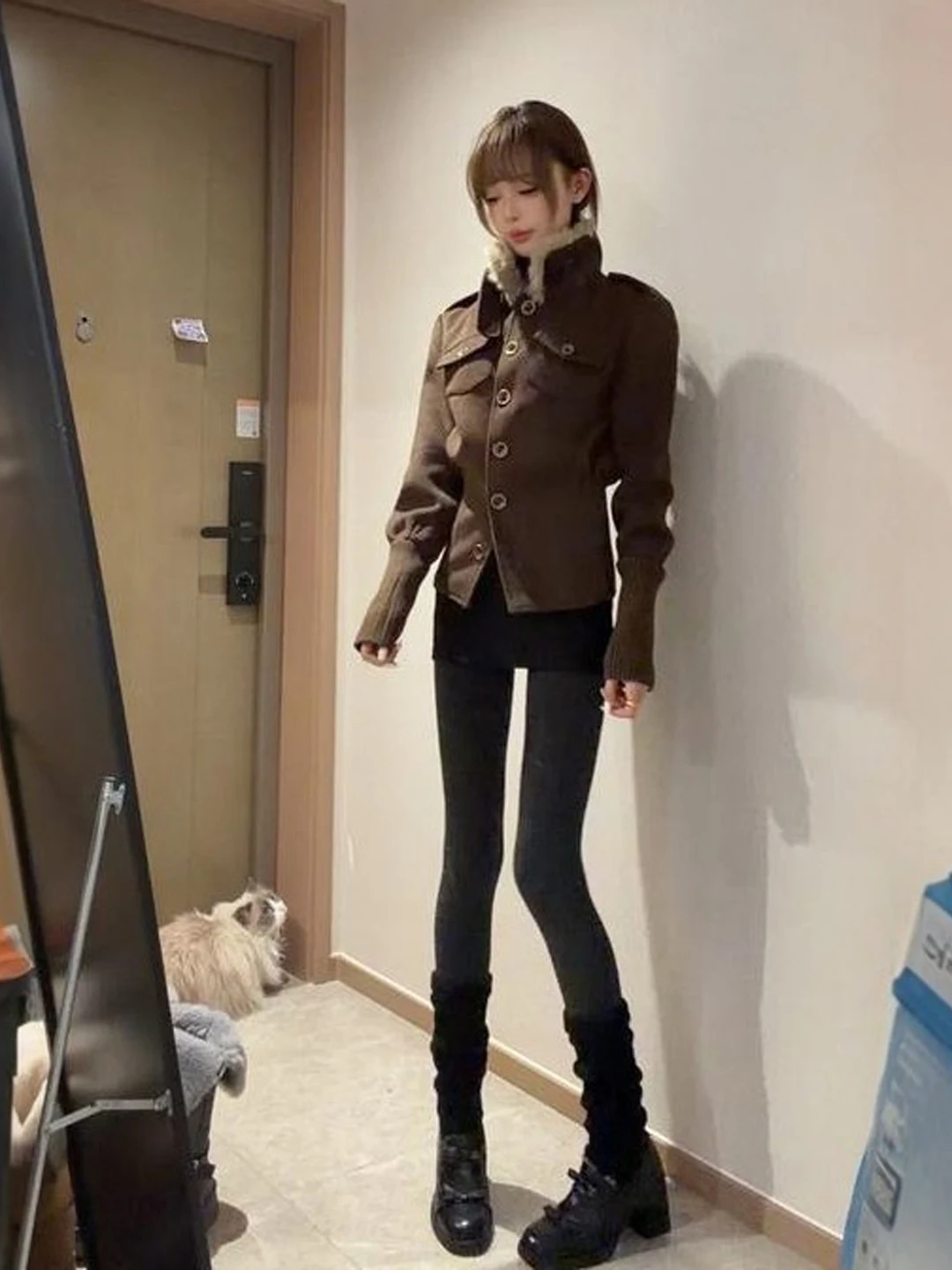 

Американский ретро-жакет из твида, приталенный, красивый и уникальный, для небольших размеров, весенний, для путешествий, повседневной носки и дома