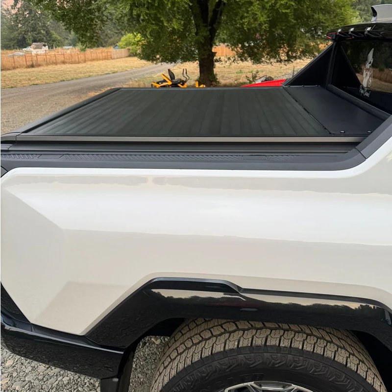 For Chevrolet Silverado EV 2024-2026 Custom Fit Manual Roller Shutter Lid Retractable Truck Bed Tonneau Cover No Drill