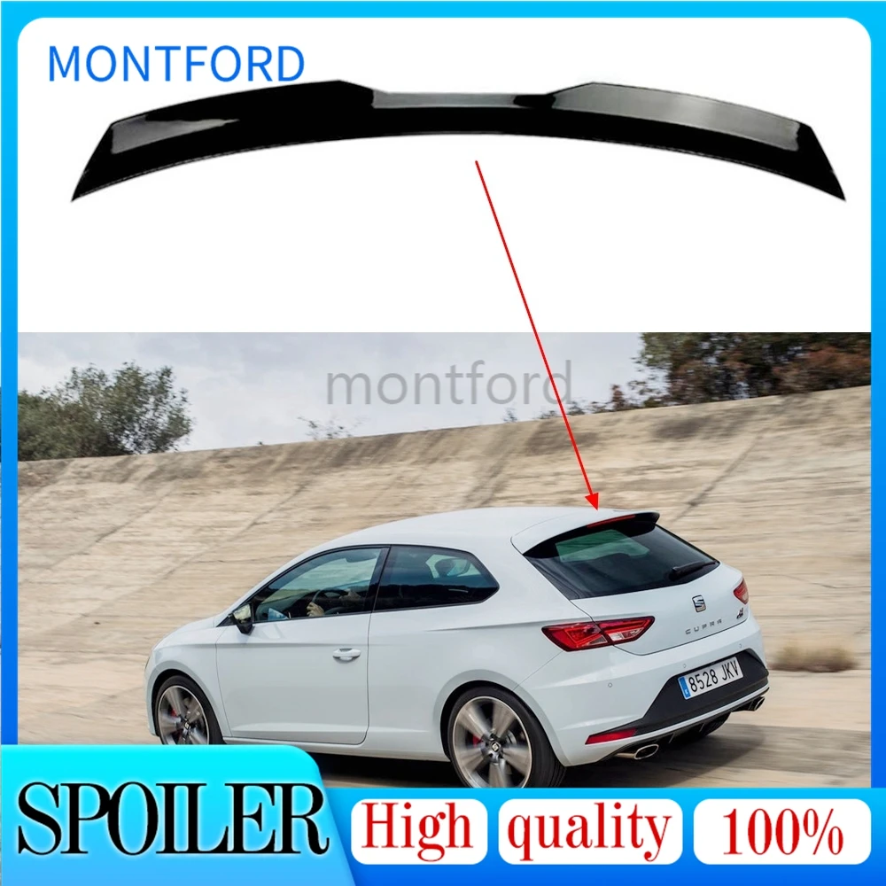 High Quality ABS Plastic Rear Spoiler For Volkswagen Seat LEON 5F MK3 3doos / 5doors Spoiler Wing Decoration 2012-2020