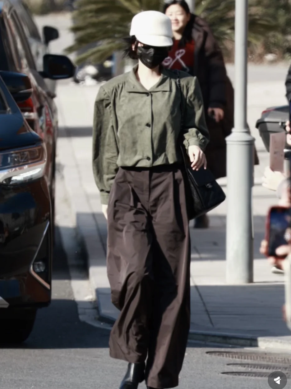 blouson-aviateur-retro-americain-en-daim-vert-avec-epaulettes-chemise-courte-pantalon-large-pour-femme-coupe-decontractee-printemps-ete