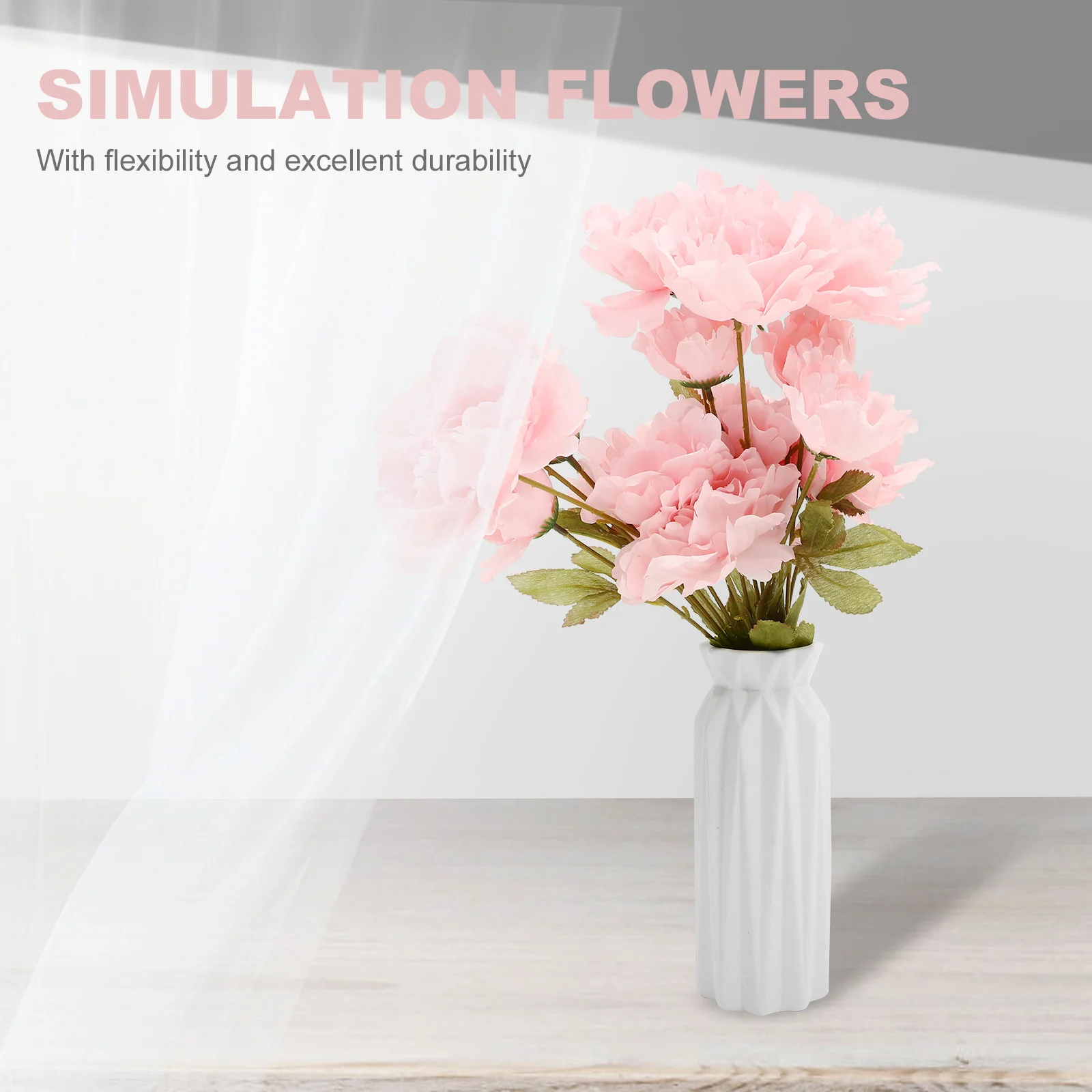 

5pcs Artificial Peony Flowers Simulation Bouquet Decors For Wedding Diy Home Party Decoration Fake Flower Arrangement Simulated