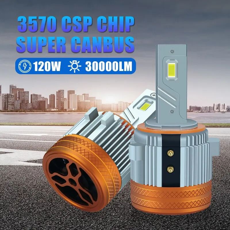 Carshark 2Pcs H7 Led Headlights 120W Canbus Plug-And-Play Csp 30000LM Car Light For VW Golf 7 6 MK6 MK7 Touran Tiguan Passat Ice